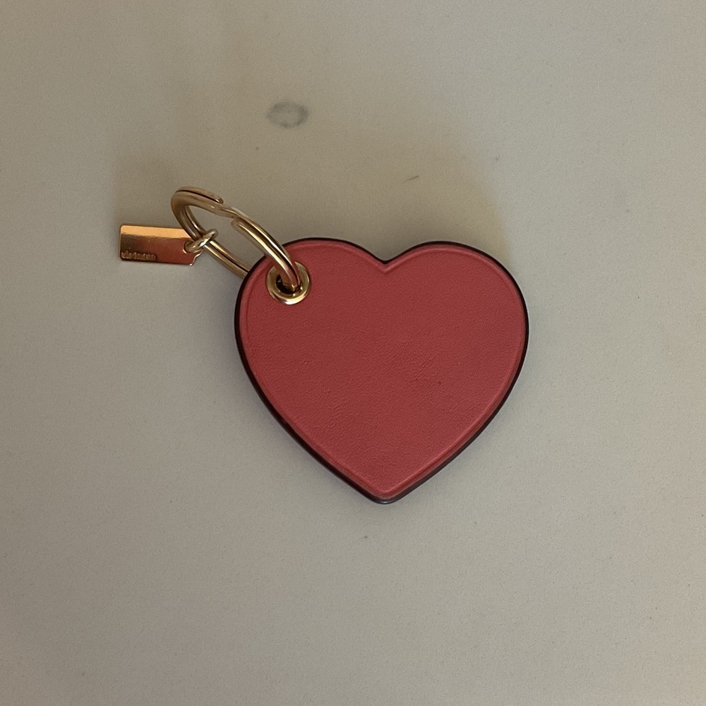 Coach Heart Shaped Keychain or Bag Charm